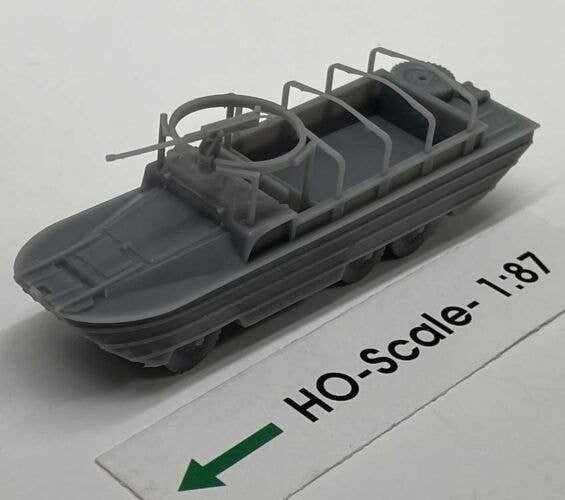 GMC DUKW 353 Amphibious Vehicle `Duck` - Kit -- Unpainted Cast Resin, HO, Phoenix Precision Models 31110