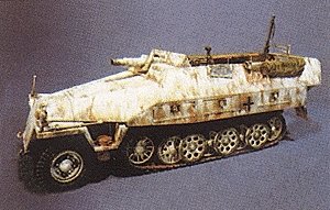 Military - Former German Army WWII - SdKfz 251 Series Half-Tracks -- 251/9 Armored Personnel , HO, Trident Miniatures 90092
