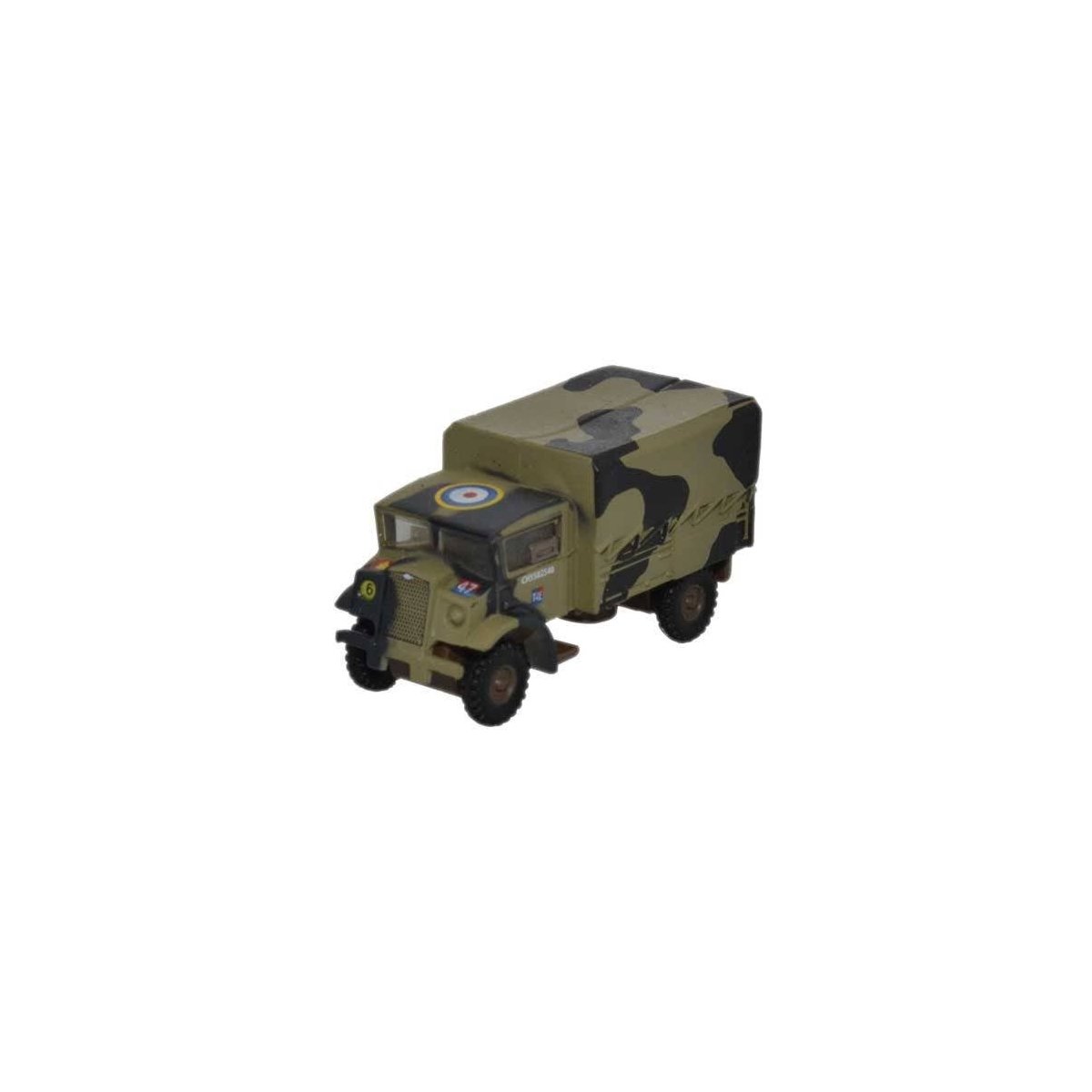 Bedford CMP Truck - Assembled -- Canadian Infantry WWII (camouflage), N, Oxford Diecast NCMP001