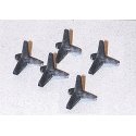 Anti-Tank Obstacles - World War II -- Jack Type pkg(5), HO, Trident Miniatures 96022