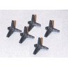 Anti-Tank Obstacles - World War II -- Jack Type pkg(5), HO, Trident Miniatures 96022