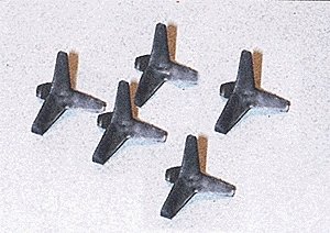 Anti-Tank Obstacles - World War II -- Jack Type pkg(5), HO, Trident Miniatures 96022