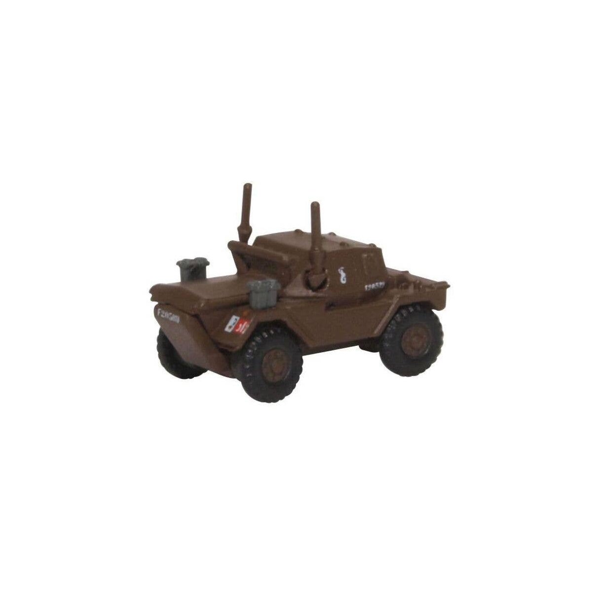 WWII Daimler Dingo - Assembled -- 10th Mounted Rifles (brown), N, Oxford Diecast NDSC002