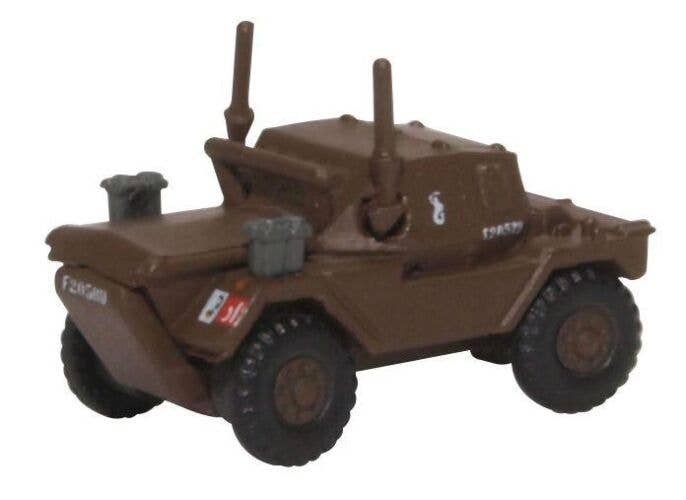 WWII Daimler Dingo - Assembled -- 10th Mounted Rifles (brown), N, Oxford Diecast NDSC002