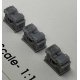 Jeeps Stacked for Transport -- Unpainted 3-D Print pkg(3), N, Phoenix Precision Models 30633