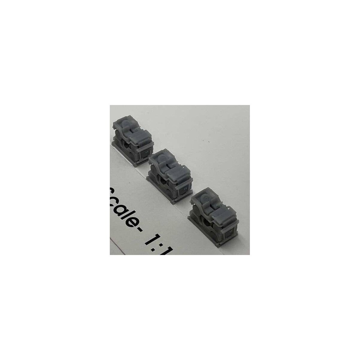 Jeeps Stacked for Transport -- Unpainted 3-D Print pkg(3), N, Phoenix Precision Models 30633