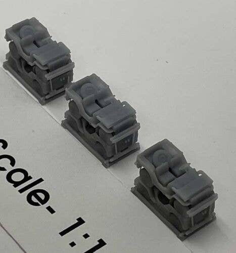 Jeeps Stacked for Transport -- Unpainted 3-D Print pkg(3), N, Phoenix Precision Models 30633