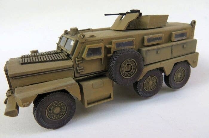 United States & Allies Vehicles - Metal & Resin Kit -- MRAP Cougar HE 6x6 Armored Vehicle, HO, Trident Miniatures 87136