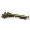 Military - US/NATO (Modern) - Heavy Trucks -- M915 Conventional 3-Axle Tractor with M872 3-Ax, HO, Trident Miniatures 90028