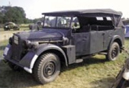 Former German Army WWII - Light Truck/Staff Car (Resin Kit) -- Kfz 15 mPkw, HO, Trident Miniatures 87097