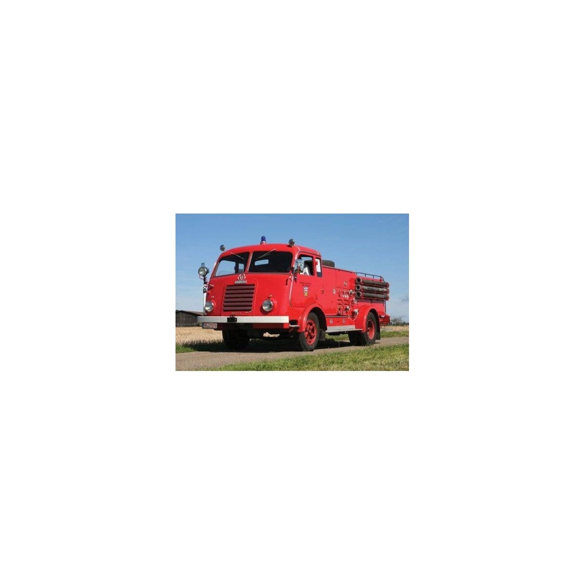 Sudwerke/Metz LF20 Fire Truck - Resin Kit -- Red, HO, Trident Miniatures 87203