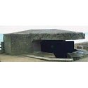 Military - Resin Structure Castings -- OB 600 Bunker with 5cm Anti-Tank Gun, Normandy, HO, Trident Miniatures 99031