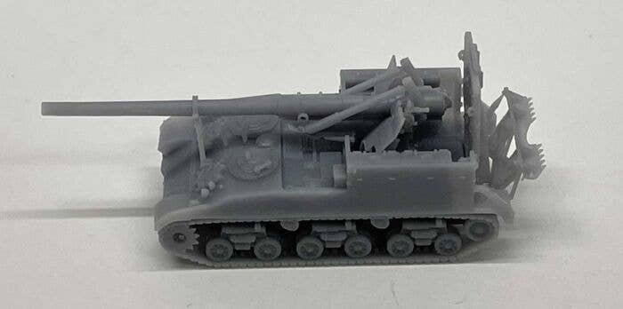 M12 Gun Motor Carriage - 3-D Printed Kit -- With Open Steps, HO, Phoenix Precision Models 31070