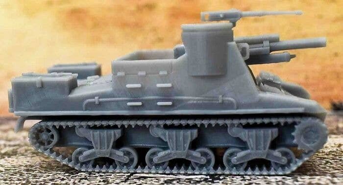 M7 Priest Self Propelled Gun -- Unpainted 3-D Print, HO, Phoenix Precision Models 31085