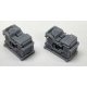 Jeeps Stacked for Transport -- Unpainted 3-D Print pkg(2), HO, Phoenix Precision Models 31633