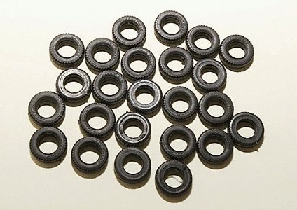 Military Accessories -- Tires - 7/16′ 11mm Diameter, HO, Trident Miniatures 96039