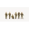 Former East German Army (NVA) - Unpainted Figure Set -- German Democratic Republic Frontier Guards pk, HO, Preiser Kg 16601