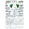 Military Decal Set -- U.S. F-16C Falcons: 120th FW & 174th FW, 1/48, Microscale Industries Inc 481084