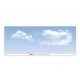 Backscene Photographic Background 95 x 13′ 240 x 33.3cm -- Sky and Clouds, All Scales, Peco SKP03