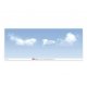 Backscene Photographic Background 95 x 13′ 240 x 33.3cm -- Sky and Clouds, All Scales, Peco SKP03