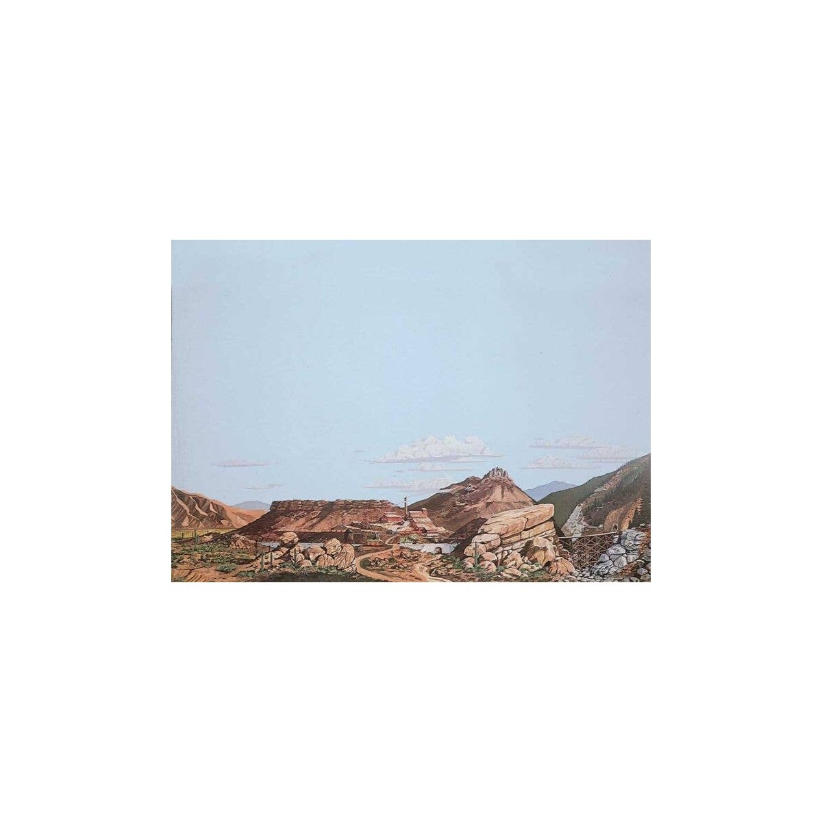 Background Scene 24 x 36′ 60 x 90cm - Instant Horizons(TM) -- Desert to Mountain, HO, Walthers SceneMaster 704