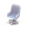 Desk Chair -- Unpainted 3D Printed Part, HO, All Scale Miniatures 871975