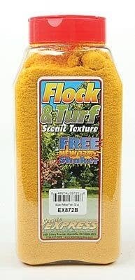 Flock & Turf - Scenic Foams & Ground Textures - Autumn Tones - 32 Ounces -- Aspen Yellow -, All Scales, Scenic Express 872B