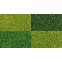 Scatter Material Ground Cover Set -- 1 Each: Dark Green, Spring Green, Summer Green & , All Scales, Busch Gmbh & Co Kg 7050