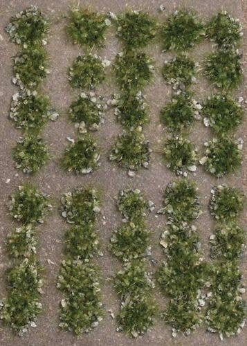 Grass Tufts with Stones -- Late Summer pkg(40), All Scales, Busch Gmbh & Co Kg 3553