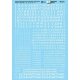 Alphabets & Numbers - Stencil Railroad Roman -- White, HO, Microscale Industries Inc 90121