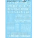 Alphabets & Numbers - Stencil Railroad Roman -- White, HO, Microscale Industries Inc 90121