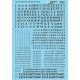 Alphabets & Numbers - Stencil Railroad Roman -- Black, HO, Microscale Industries Inc 90122