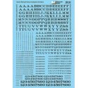 Alphabets & Numbers - Stencil Railroad Roman -- Black, HO, Microscale Industries Inc 90122