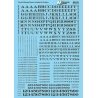 Alphabets & Numbers - Stencil Railroad Roman -- Black, HO, Microscale Industries Inc 90122