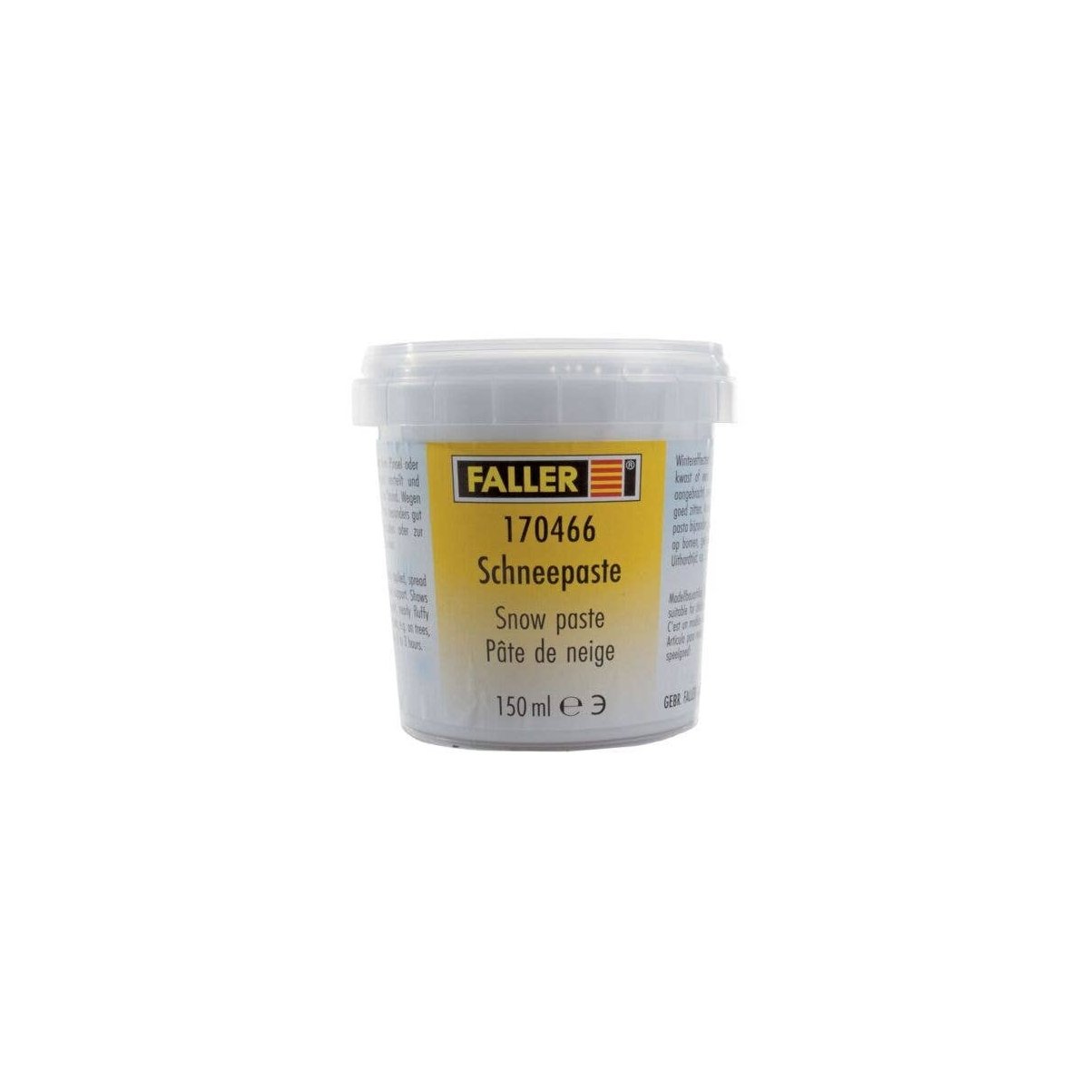 Snow Paste -- 5-1/16oz 150mL, All Scales, Faller Gmbh 170466