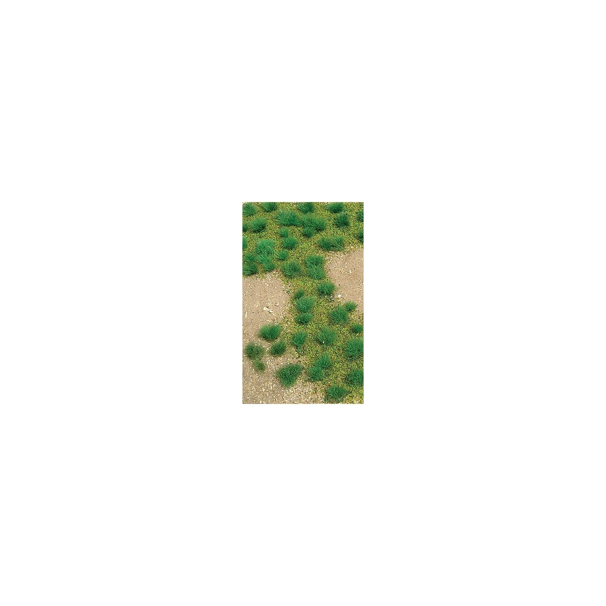 Grassland Mat (Earth Base w/Grassy Tufts) - 5 x 7′ 12.7 x 17.8cm Sheet -- Green, All Scales, JTT Miniature Tree 95601