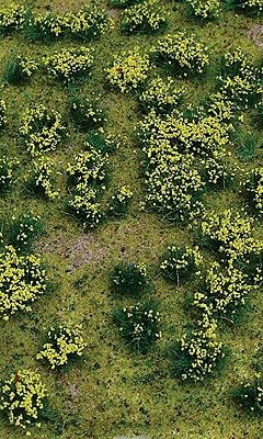 Flowering Meadow Mat - 5 x 7′ 12.7 x 17.8cm Sheet -- Yellow, All Scales, JTT Miniature Tree 95605
