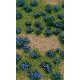 Flowering Meadow Mat - 5 x 7′ 12.7 x 17.8cm Sheet -- Purple, All Scales, JTT Miniature Tree 95606