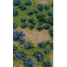 Flowering Meadow Mat - 5 x 7′ 12.7 x 17.8cm Sheet -- Purple, All Scales, JTT Miniature Tree 95606