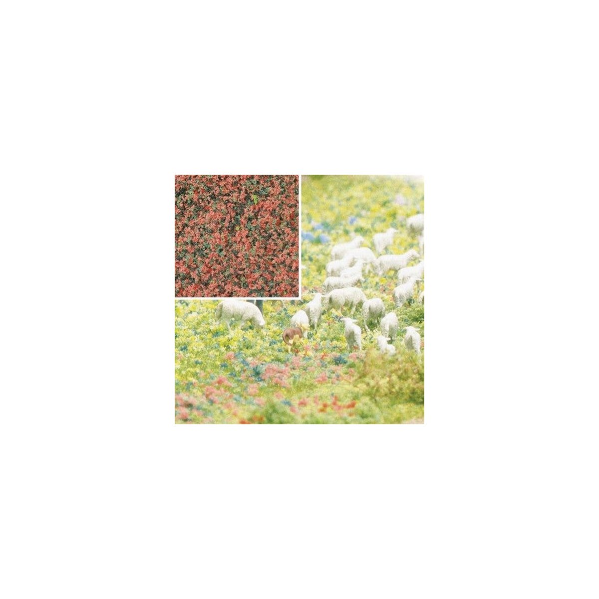 Foam Flock Ground Cover -- Heather Flowers 6-3/4oz 200ml, All Scales, Busch Gmbh & Co Kg 7356