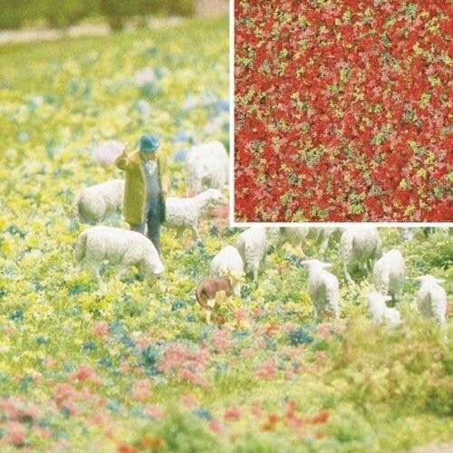 Foam Flock Ground Cover -- Summer Flowers 6-3/4oz 200ml, All Scales, Busch Gmbh & Co Kg 7357