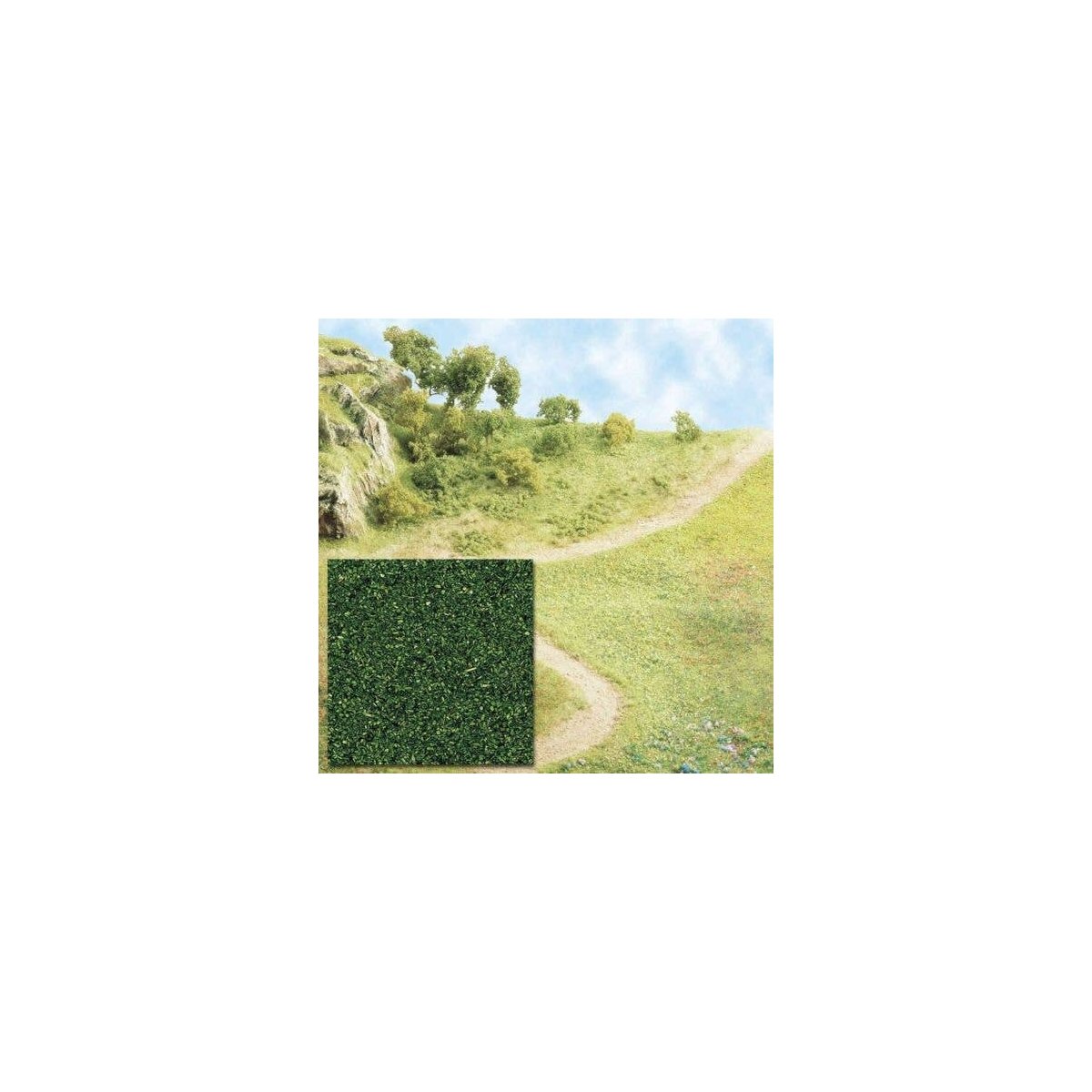 Grass Scatter Material Ground Cover -- Forest Green 1-7/16oz 40g, All Scales, Busch Gmbh & Co Kg 7051
