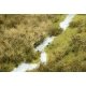 Thinning Grass Pad - 11-11/16 x 8-1/4′ 29.7 x 21cm -- Grass Meadow w/Stream, HO, Busch Gmbh & Co Kg 1313