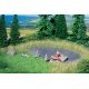 Natur+ Bathing Lake -- Bathing Lake, Meadow, 10 Grass Tufts - 8-5/8 x 7-7/8′ 22 x 20cm, HO, Noch Gmbh & Co 7442