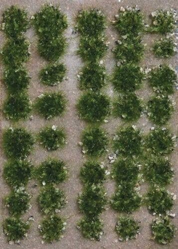 Grass Tufts with Stones -- Summer pkg(40), All Scales, Busch Gmbh & Co Kg 3552
