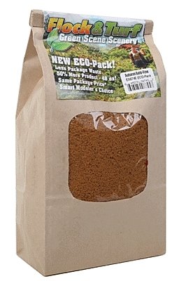 Flock & Turf Ground Cover ECO Pack Bag -- Autumn Gold Fine 48oz 1.4l, All Scales, Scenic Express 874E