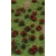 Flowering Meadow Mat - 5 x 7′ 12.7 x 17.8cm Sheet -- Red, All Scales, JTT Miniature Tree 95604