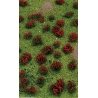 Flowering Meadow Mat - 5 x 7′ 12.7 x 17.8cm Sheet -- Red, All Scales, JTT Miniature Tree 95604