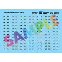 Vehicle Decal Set -- US License Plates 2000+, HO, Microscale Industries Inc MC5036