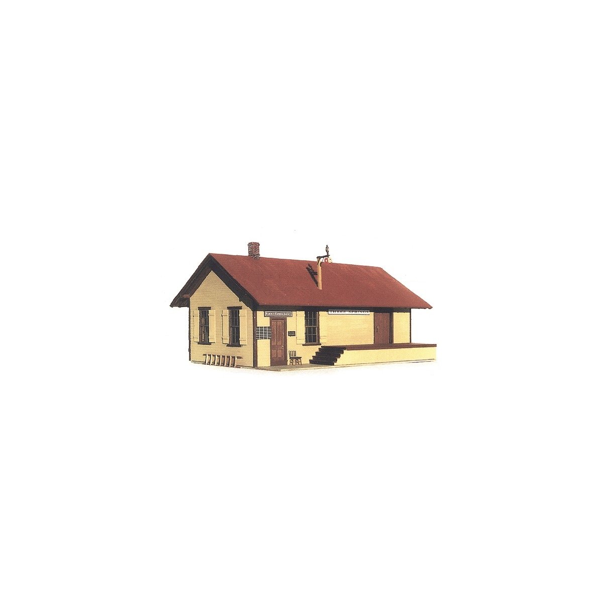 Craftsman Kits - Three Springs Station -- Scale 44 x 33′, O, B.T.S. 17122